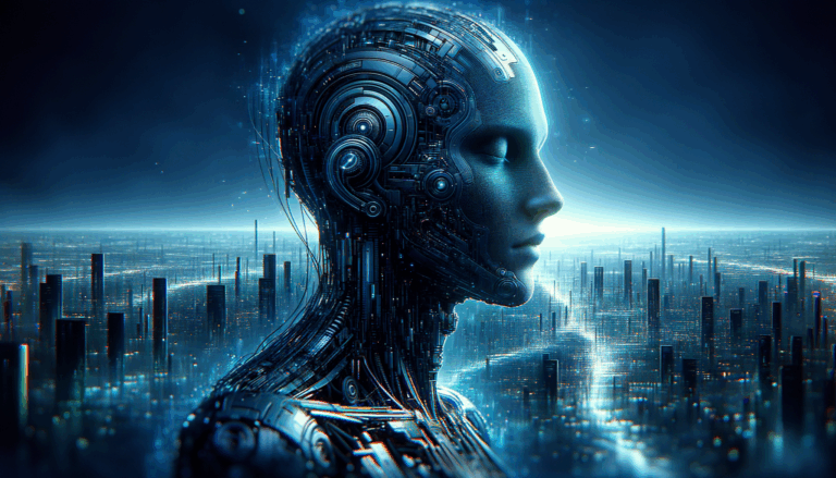 Futuristic artificial intelligence concept in a high-definition image
