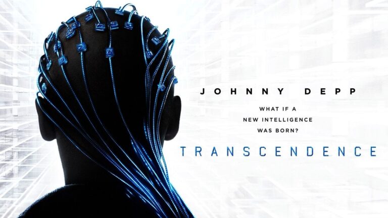 Transcendence film artificial intelligence future Johnny Depp human machine fusion