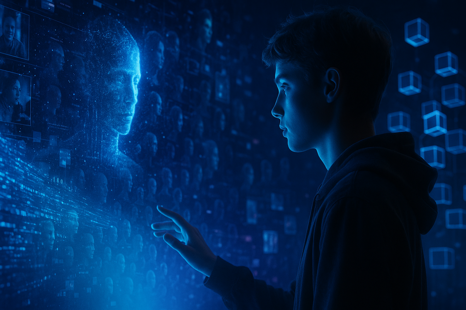 Future Internet Trends with human interaction and AI holographic interface