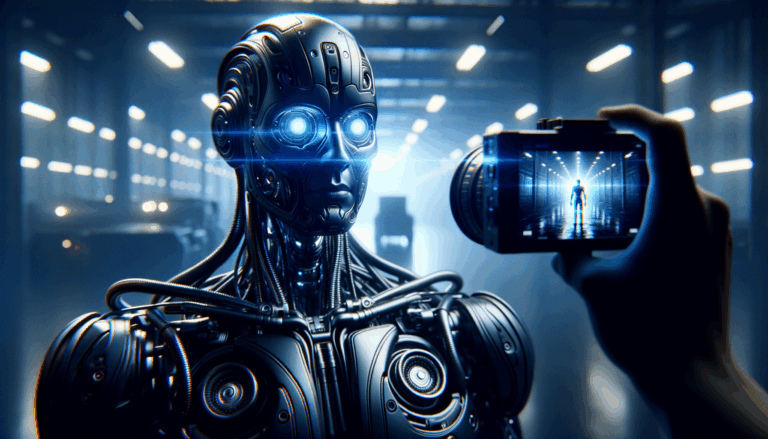 Sharp realistic futuristic Web3 style image representing transhumanism