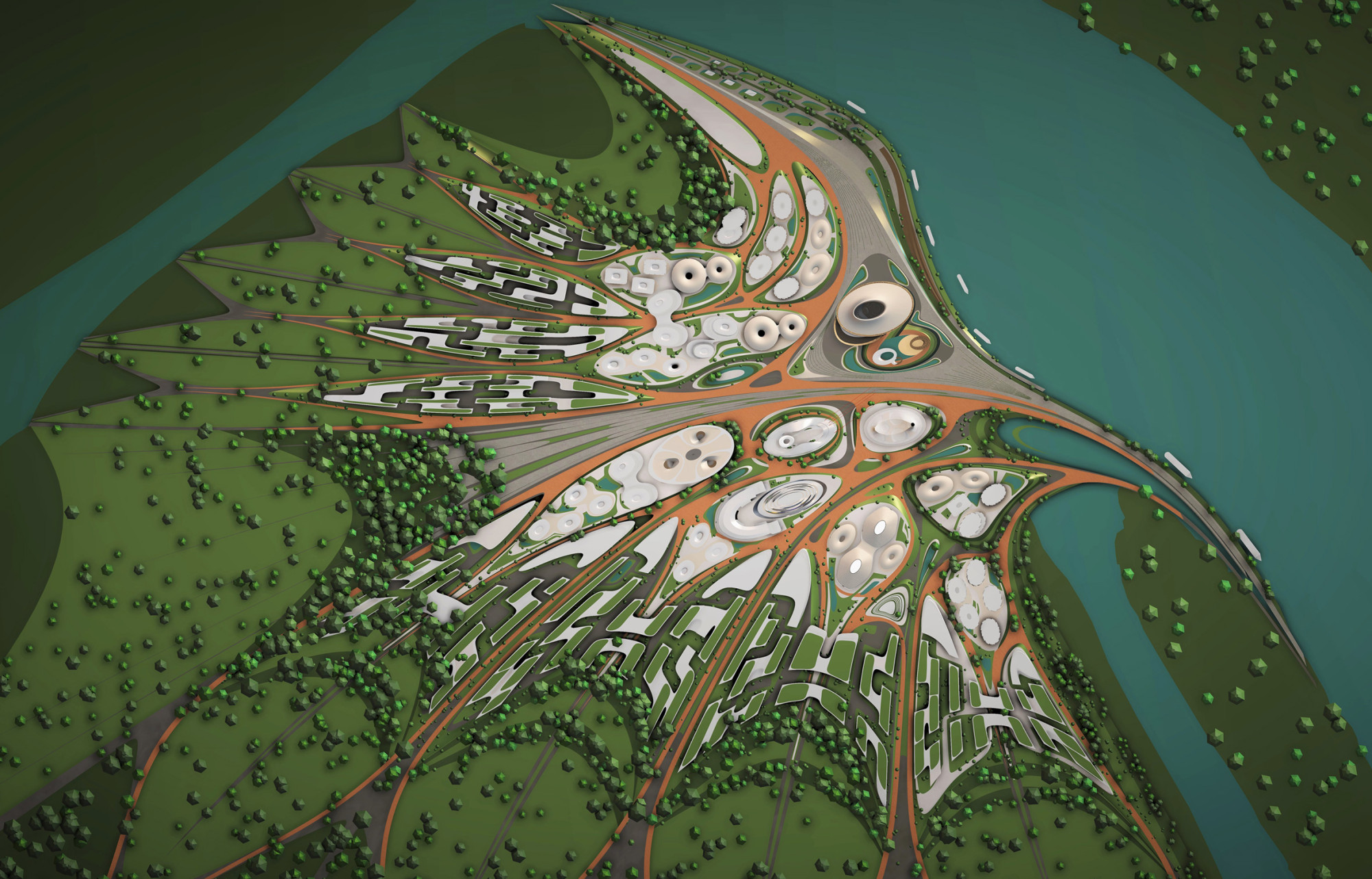 Liberland digital nation urban masterplan showing a transhumanism experiment in sovereignty, blockchain governance and futuristic city design