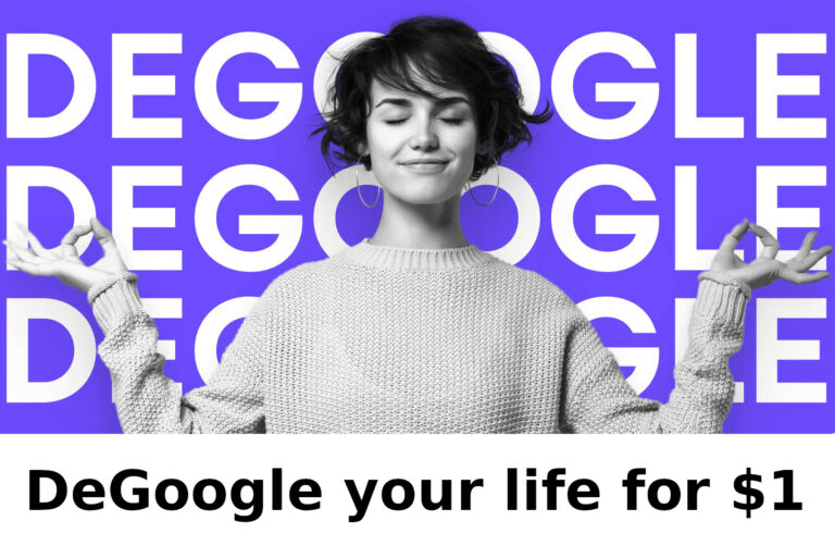 Proton Mail vs Gmail visual — woman relaxed after choosing privacy-first email to degoogle her life