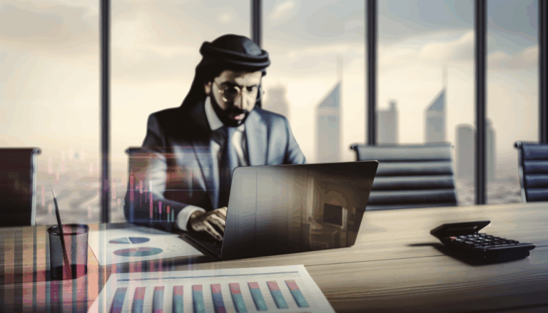 Over-the-shoulder action with hands managing products on a laptop screen at an office desk with Amazon AI agent, captured with a 50mm full-frame lens.